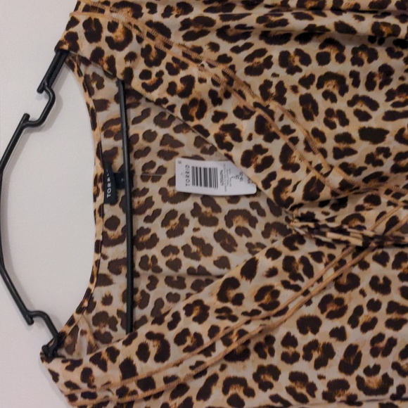 NWT Torrid Georgette Frida Leopard Ruffle Top Size 2X - Picture 2 of 8